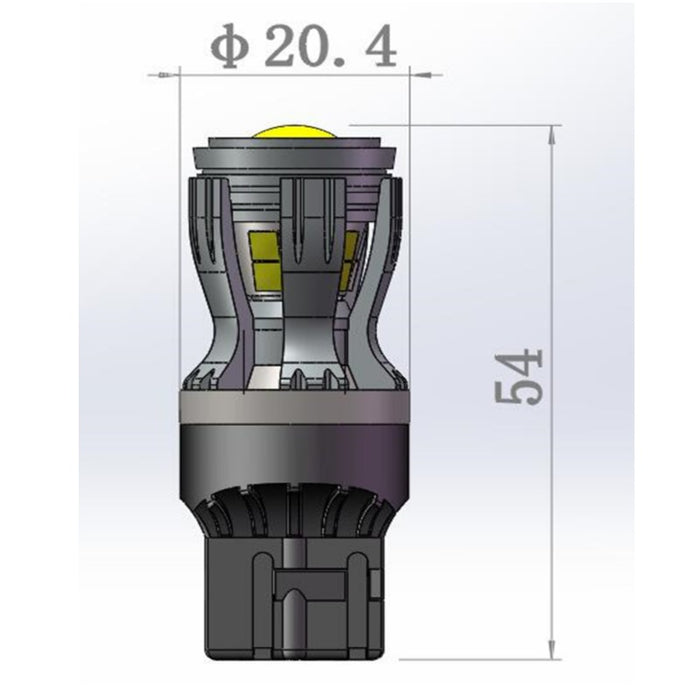 7440 7443 T20 Stop lights Warning lights turn lights - Osram led chips/bulbs-LightingWay v