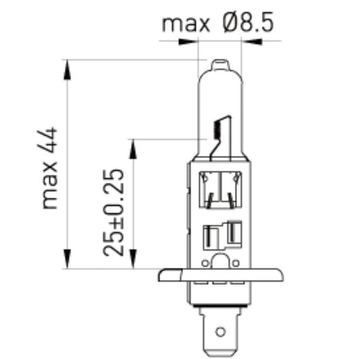 H1 halogen Drawing 