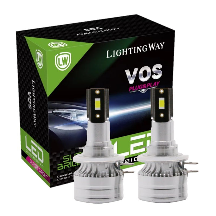 H11B LED Headlight Conversion Kit - 6000K 6000LM - VOS Series