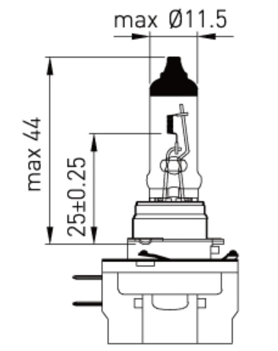 H11B  halogen bulb/lamp long life lights - lightingway