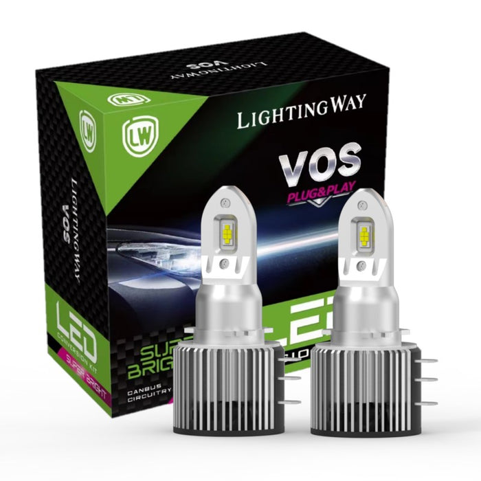 H15 LED HEADLIGHT CONVERSION KIT FOR CAR OR VEHICLE -LIGHTINGWAY VOS SERIES