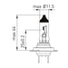 H7 Halogen bulb drawing