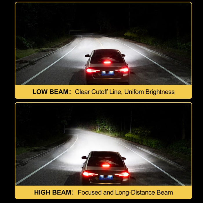 Car /Vehicle LED Low beam and high beam headlight performance